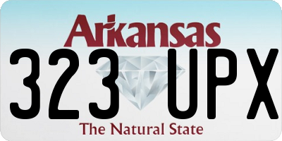 AR license plate 323UPX