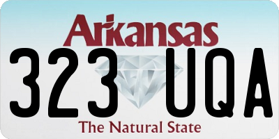 AR license plate 323UQA