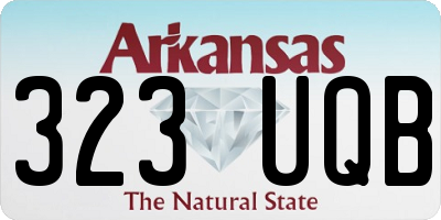 AR license plate 323UQB