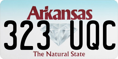 AR license plate 323UQC