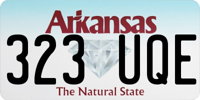 AR license plate 323UQE