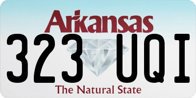 AR license plate 323UQI