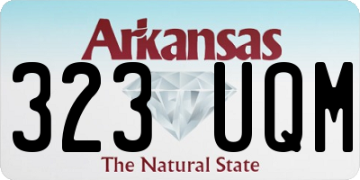 AR license plate 323UQM
