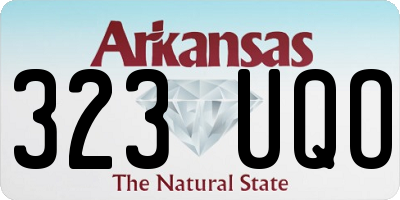 AR license plate 323UQO