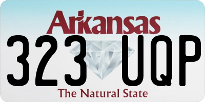 AR license plate 323UQP
