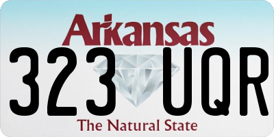 AR license plate 323UQR