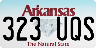AR license plate 323UQS