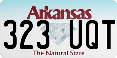 AR license plate 323UQT