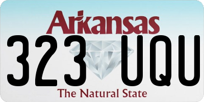AR license plate 323UQU