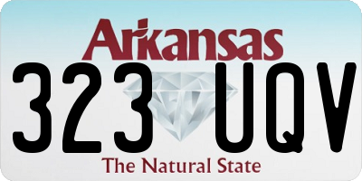 AR license plate 323UQV