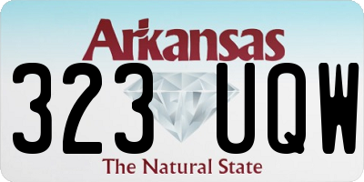 AR license plate 323UQW