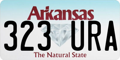 AR license plate 323URA