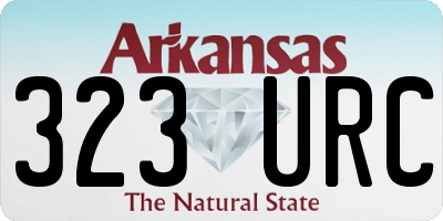 AR license plate 323URC