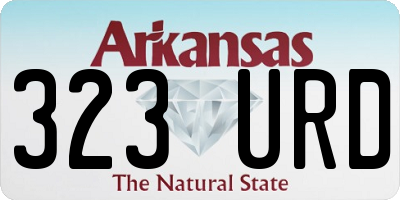AR license plate 323URD