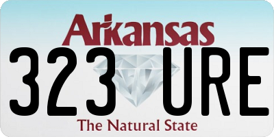 AR license plate 323URE