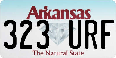 AR license plate 323URF