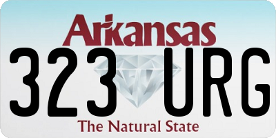 AR license plate 323URG