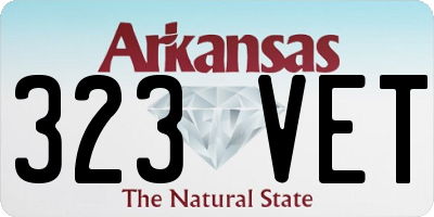 AR license plate 323VET