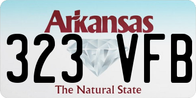 AR license plate 323VFB