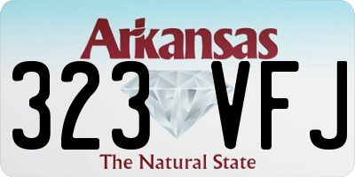 AR license plate 323VFJ