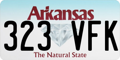 AR license plate 323VFK