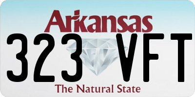 AR license plate 323VFT