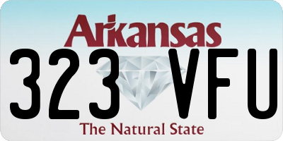 AR license plate 323VFU