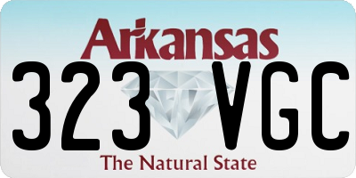 AR license plate 323VGC