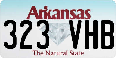 AR license plate 323VHB