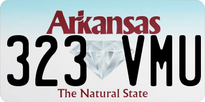 AR license plate 323VMU