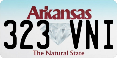 AR license plate 323VNI