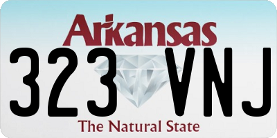 AR license plate 323VNJ
