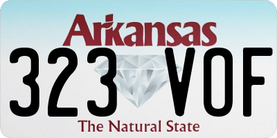 AR license plate 323VOF