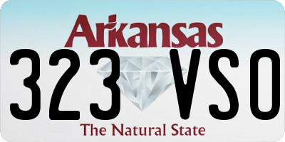 AR license plate 323VSO