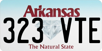 AR license plate 323VTE