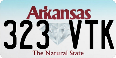 AR license plate 323VTK