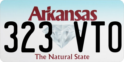 AR license plate 323VTO