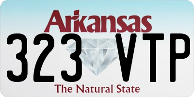 AR license plate 323VTP