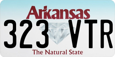 AR license plate 323VTR
