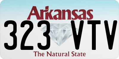 AR license plate 323VTV