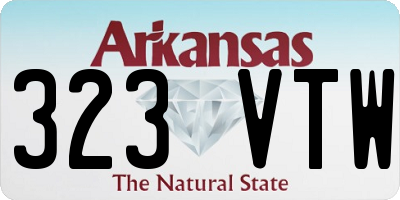 AR license plate 323VTW