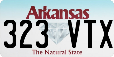 AR license plate 323VTX