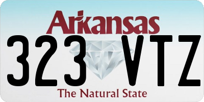 AR license plate 323VTZ