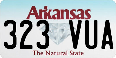 AR license plate 323VUA