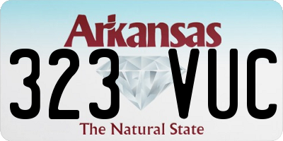 AR license plate 323VUC