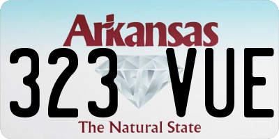 AR license plate 323VUE