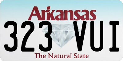 AR license plate 323VUI
