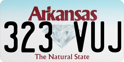 AR license plate 323VUJ