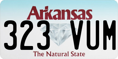 AR license plate 323VUM