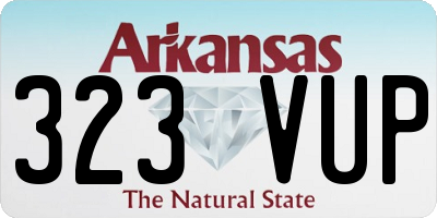 AR license plate 323VUP